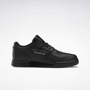Black / Grey Reebok Workout Plus Shoes | PUB-534296