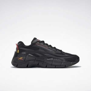 Black / Grey Reebok Zig Kinetica 2.5 Shoes | NPB-175029