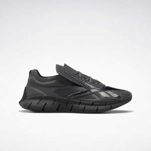 Black / Grey / White Reebok Maison Margiela Zig 3D Storm Memory Of Shoes | QMD-653019