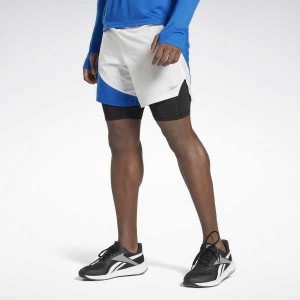 Blue Reebok Running Two-in-One Shorts | VNY-736194