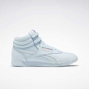 Blue / Blue / Blue Reebok Cardi B Freestyle Hi Shoes | XWV-126378