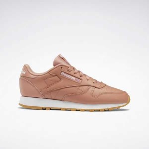 Coral / Coral / White Reebok Classic Leather Shoes | SVC-945138
