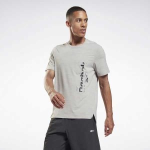 Grey Reebok ACTIVCHILL Graphic Move T-Shirt | ZYM-582374
