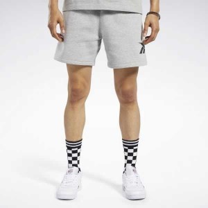 Grey Reebok Classics Brand Proud Shorts | KWR-153206