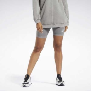 Grey Reebok Classics Natural Dye Legging Shorts | NFB-568019