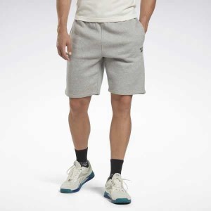 Grey Reebok Identity Fleece Shorts | RSQ-708523