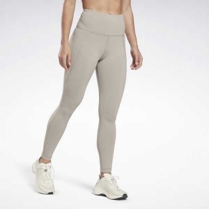 Grey Reebok Lux High-Waisted Tights | INV-627041