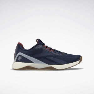 Navy / Red / White Reebok Nano X1 Shoes | PVA-832745
