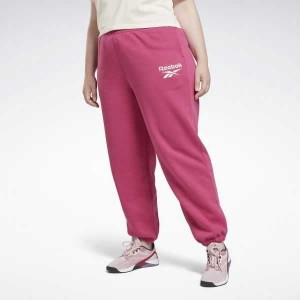 Pink Reebok Identity Logo Fleece Joggers | NTV-370428