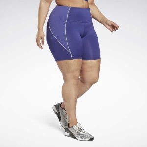 Purple Reebok Workout Ready Poly Shorts | BPM-640958