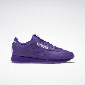 Purple / Purple / Purple Reebok Popsicle Classic Leather Shoes | XPY-086791