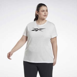 White Reebok Graphic Vector T-Shirt | MLP-504879