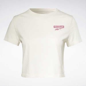 White Reebok Training Essentials Graphic T-Shirt | MNT-948605