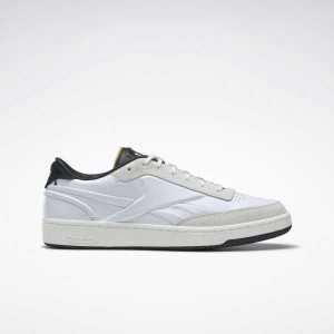 White / Black Reebok Victoria Beckham Club C Shoes | OLU-910845