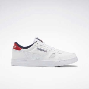 White / Navy / Red Reebok LT Court Shoes | FYO-096432