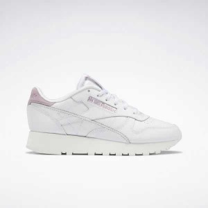 White / Purple Reebok Classic Leather Make It Yours | BTO-052418