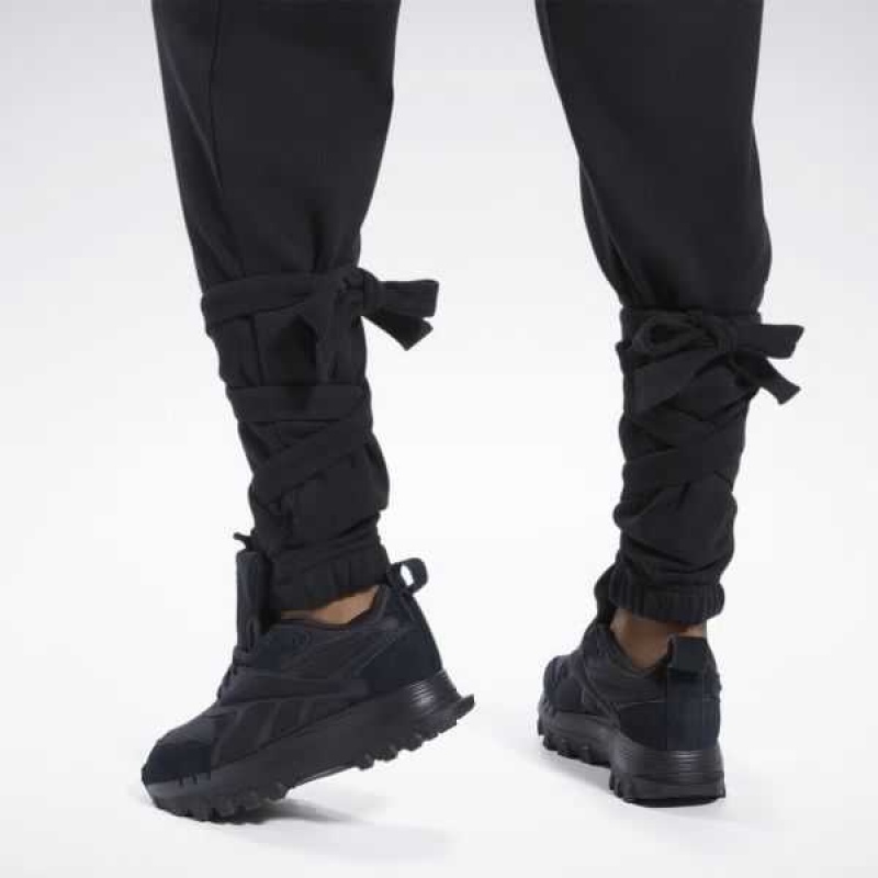 Black Reebok Cardi B Knit Pants | EUW-579160