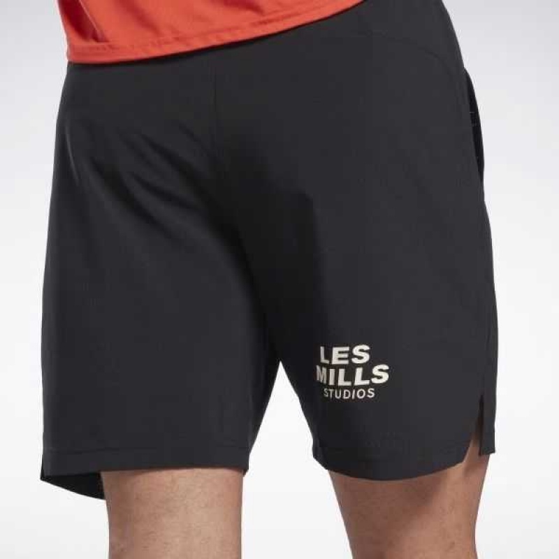 Black Reebok Les Mills Speed Shorts | WGP-802643