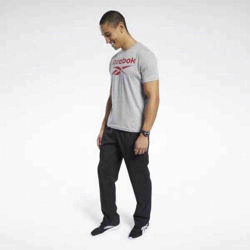 Black Reebok Training Essentials Woven Unlined Pants | QZG-082716