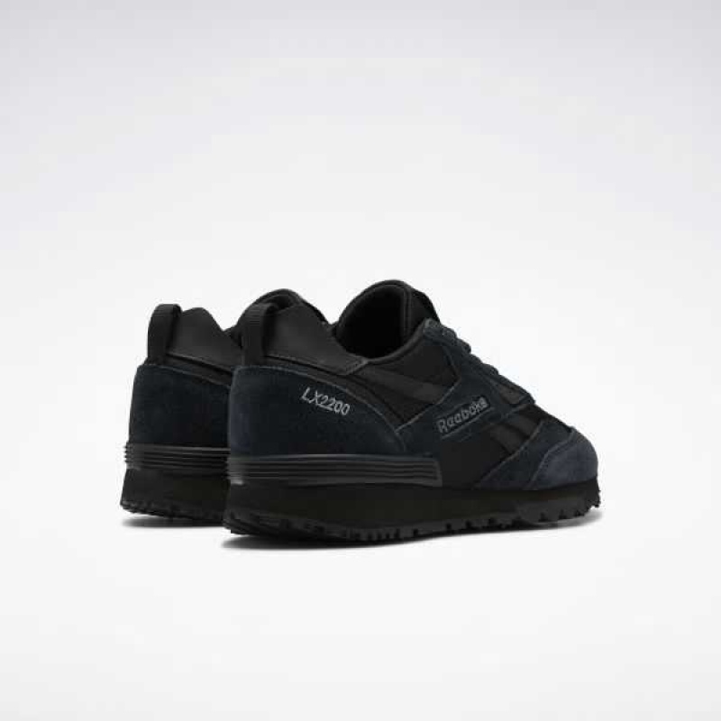 Black / Black / Black Reebok LX2200 Shoes | DAK-409751