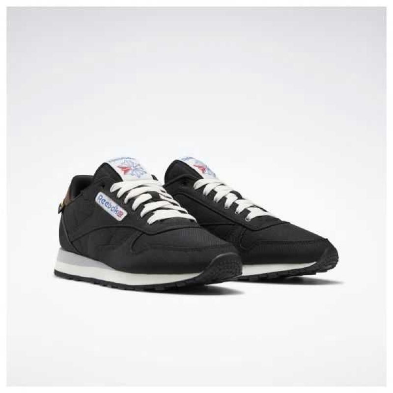 Black / Brown Reebok Classic Leather Shoes | VWC-968235