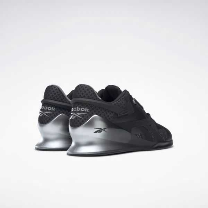 Black / Grey / Blue Grey Reebok Legacy Lifter II Shoes | IPY-329407