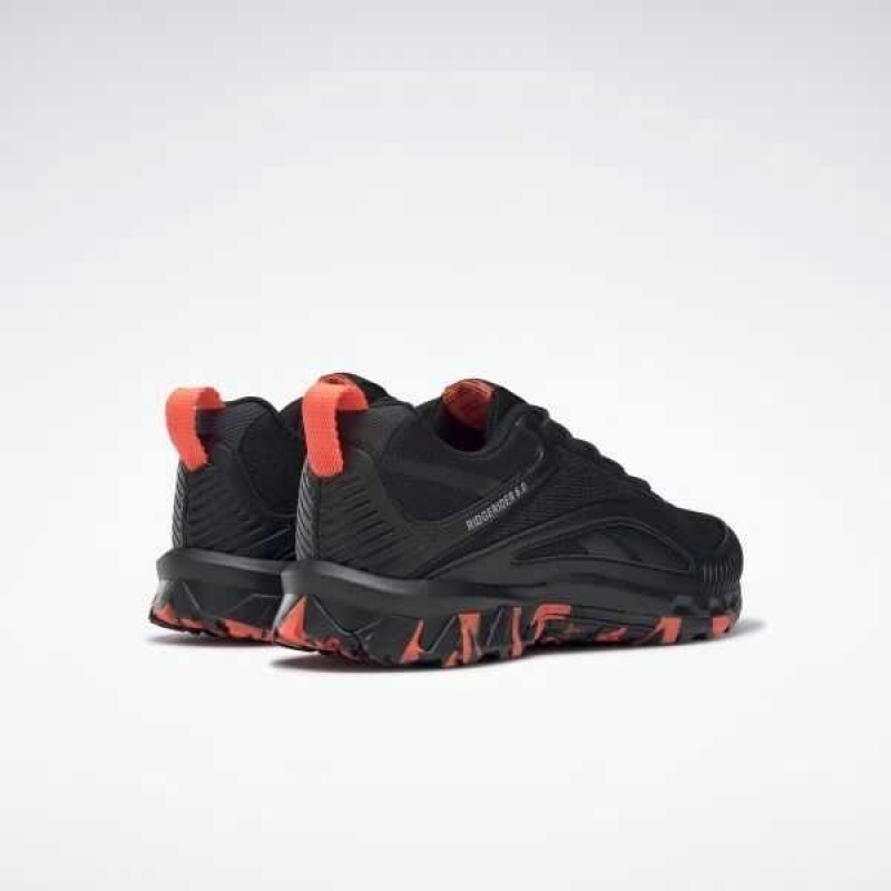 Black / Grey / Orange Reebok Ridgerider 6 Shoes | LAZ-150463