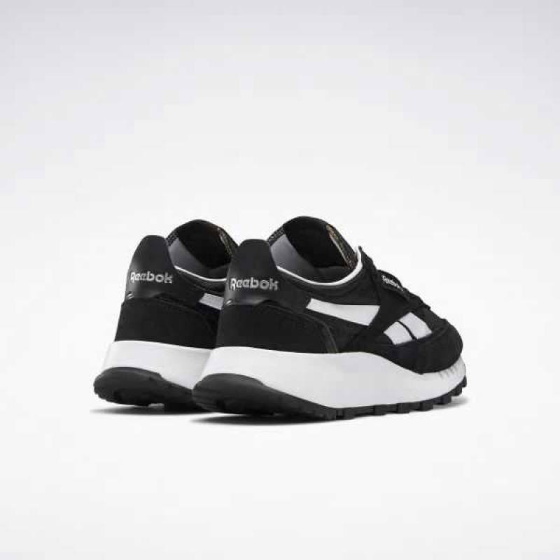 Black / Grey / Red Reebok Classic Leather Legacy Shoes | DQN-852714