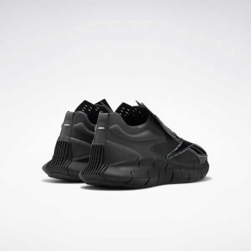 Black / Grey / White Reebok Maison Margiela Zig 3D Storm Memory Of Shoes | EZH-389427