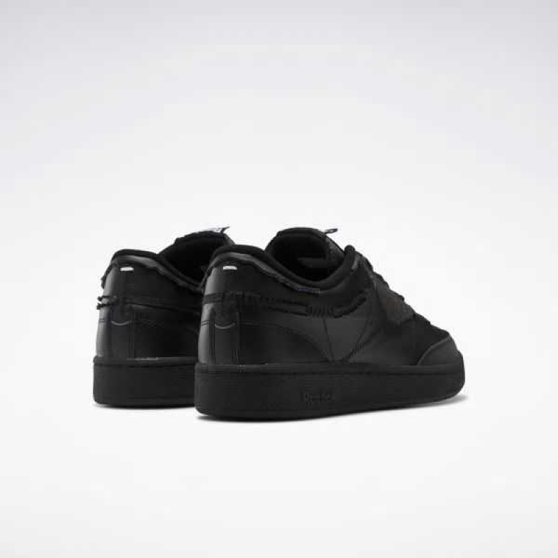 Black / White / Black Reebok Maison Margiela Club C Memory Of Shoes | BCP-439208