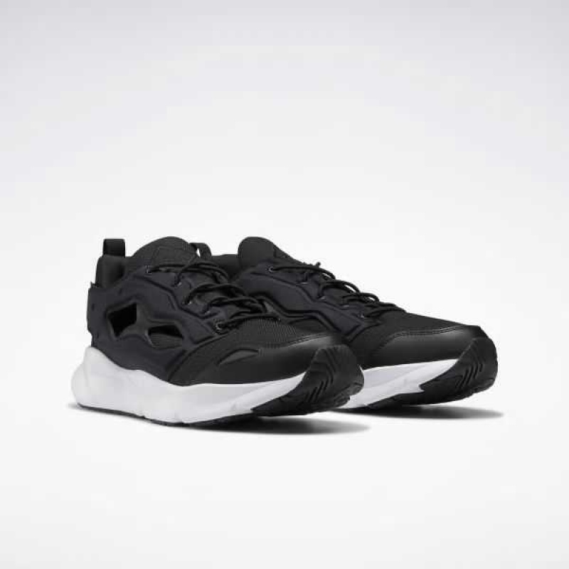 Black / White / Dark Silver Reebok Furylite 95 Shoes | PHJ-469875