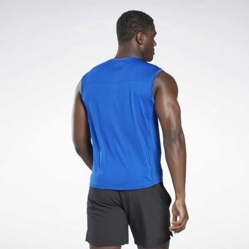 Blue Reebok ACTIVCHILL Sleeveless T-Shirt | VHP-935762