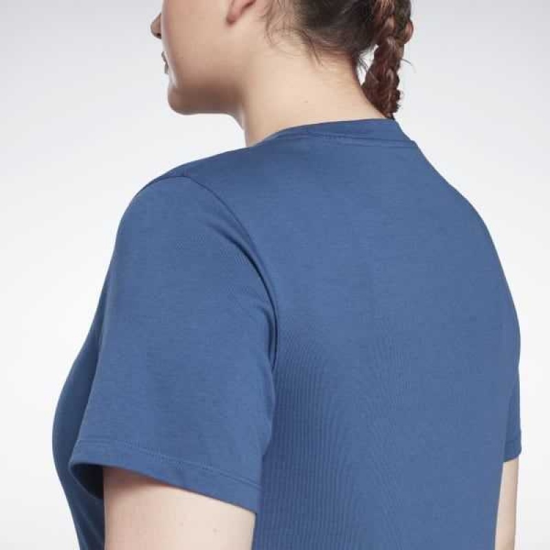 Blue Reebok Identity T-Shirt | VFJ-621870