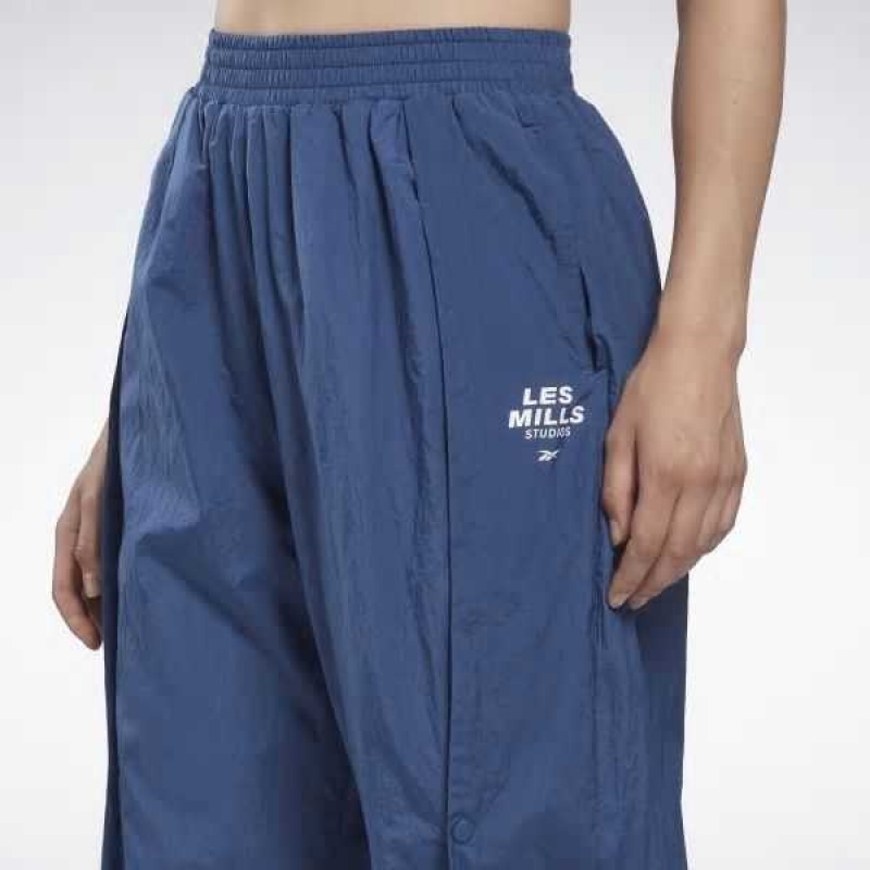 Blue Reebok Les Mills Trend Lightweight Pants | BVN-796583