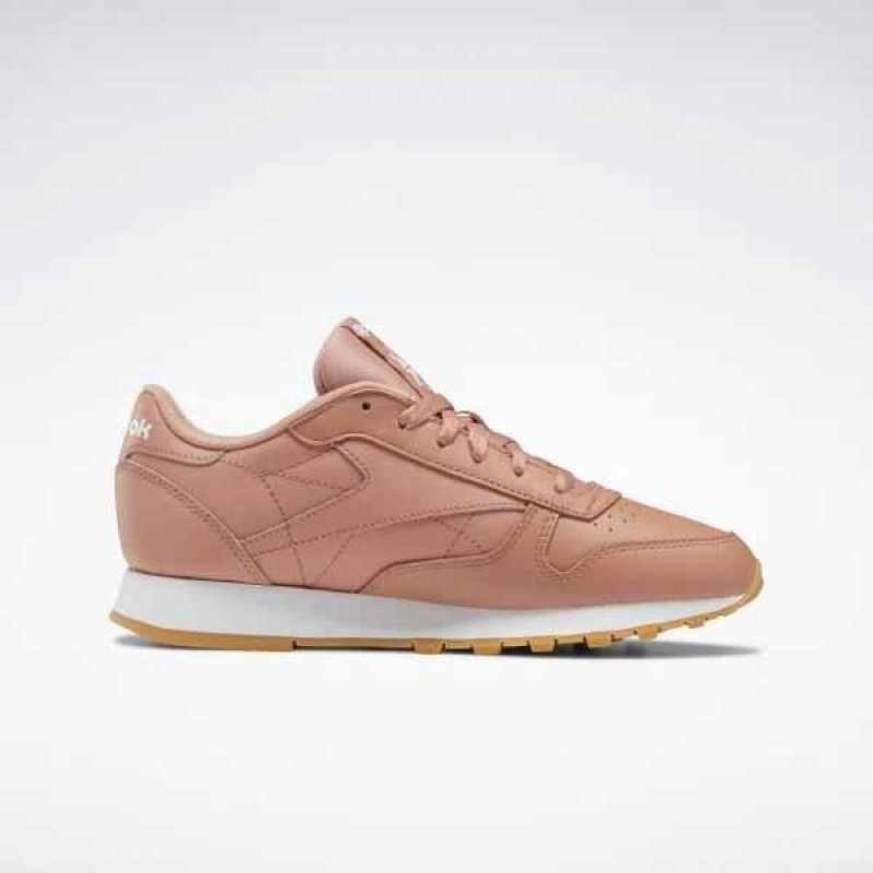 Coral / Coral / White Reebok Classic Leather Shoes | TDC-891724