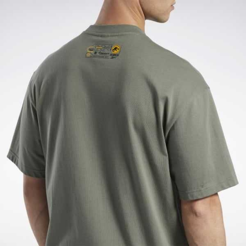 Green Reebok Jurassic World T-Shirt | PAG-092517