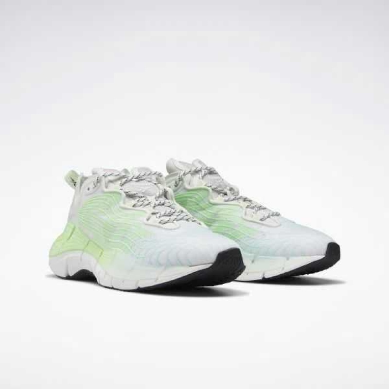 Green / Mint / Grey Reebok Zig Kinetica II Shoes | GFO-750869