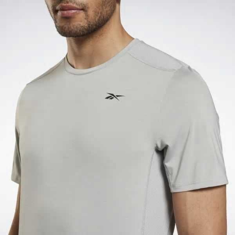 Grey Reebok ACTIVCHILL Athlete T-Shirt | SIE-724368