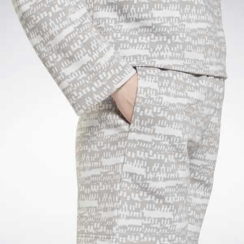 Grey Reebok MYT Printed Shorts | BJT-139027