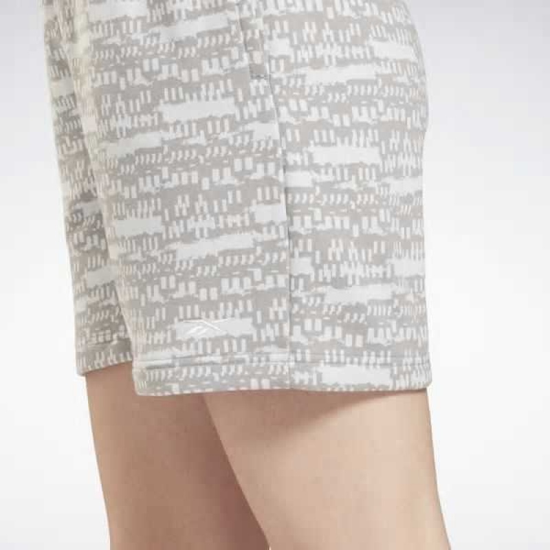 Grey Reebok MYT Printed Shorts | BJT-139027