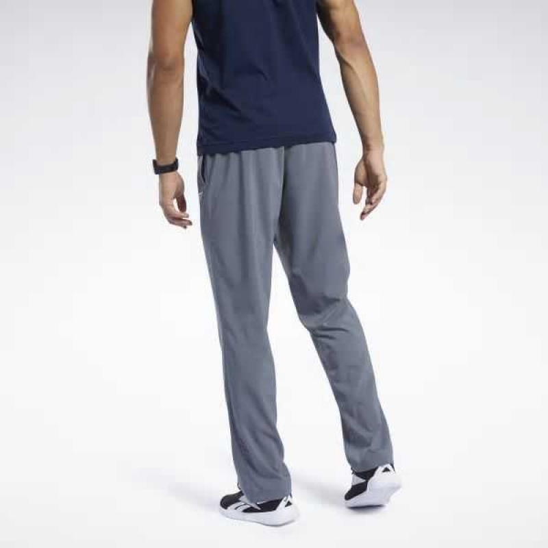 Grey Reebok Training Essentials Woven Unlined Pants | CVQ-438512