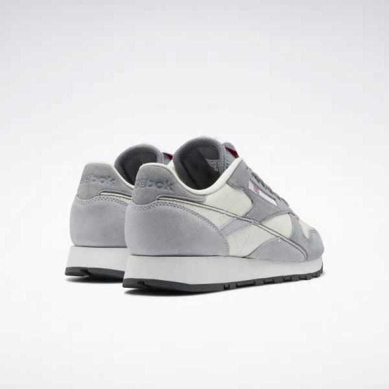 Grey / Grey Reebok Classic Leather Make It Yours Shoes | WIP-270185