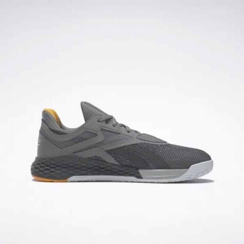 Grey / Grey / Grey Reebok Nano X Shoes | SID-239105