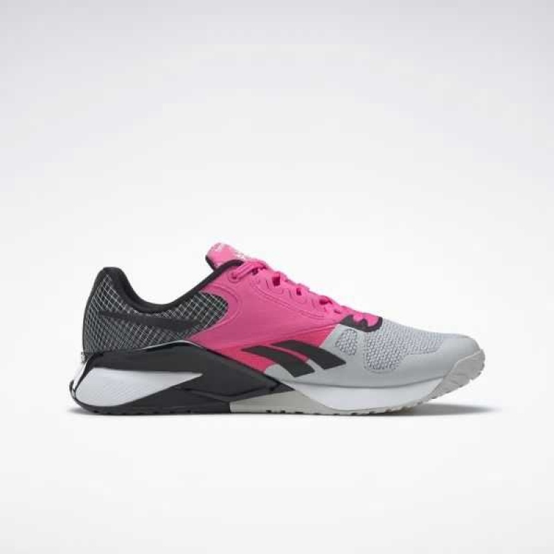 Grey / Pink / Black Reebok Nano 6000 Training Shoes | TPJ-125467