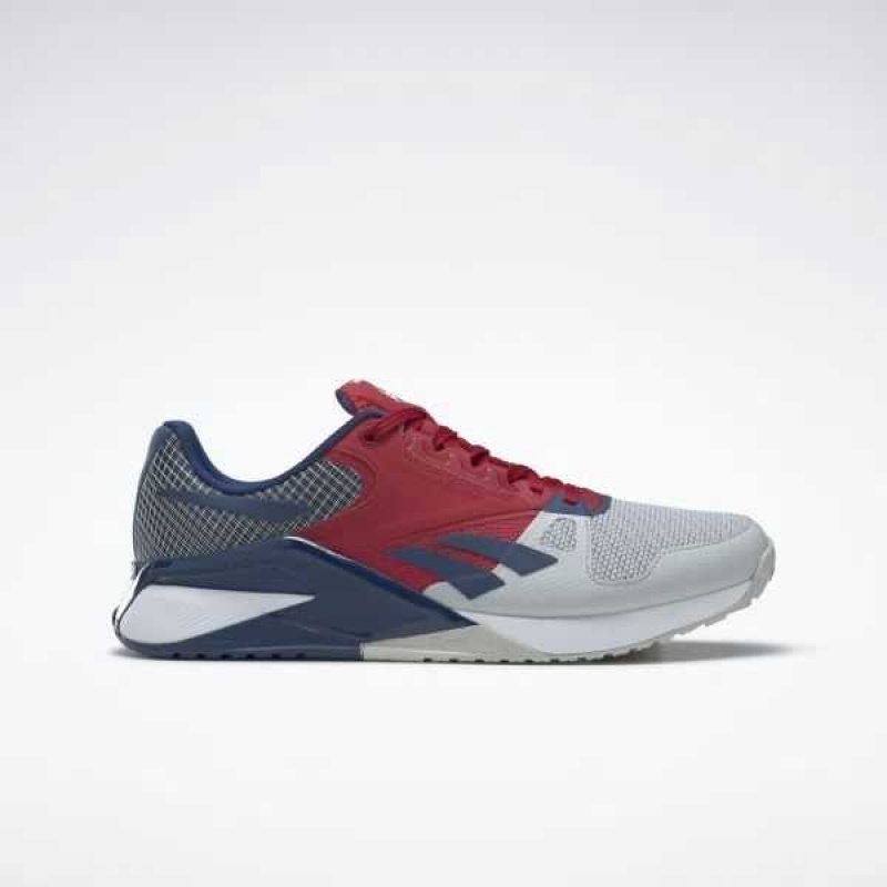 Grey / Red / Blue Reebok Nano 6000 Training Shoes | FLI-401796