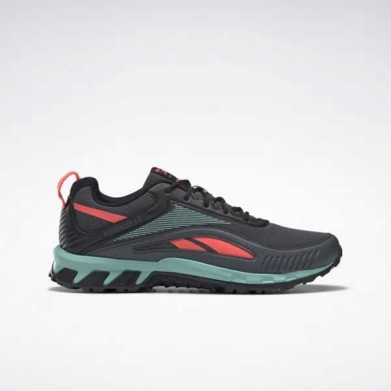 Grey / Turquoise / Black Reebok Ridgerider 6 Shoes | ACO-382706