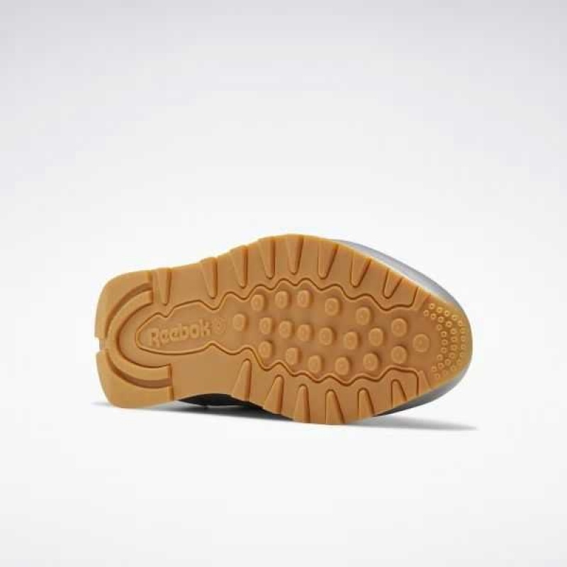 Grey / White Reebok Classic Leather Shoes | QKX-851406