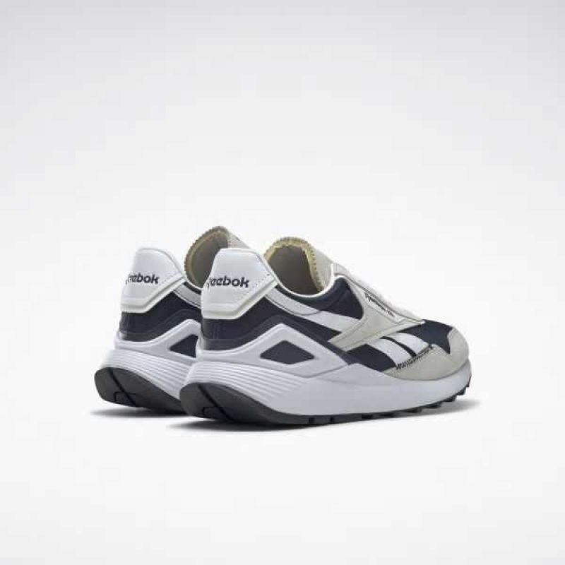 Navy / White Reebok Classic Leather Legacy AZ Shoes | EKQ-218703