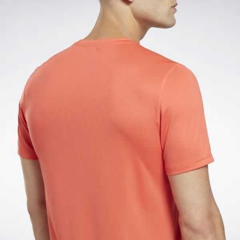 Orange Reebok Running Graphic T-Shirt | UBF-531498