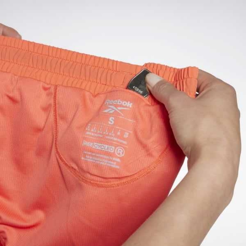 Orange Reebok Running Shorts | ONT-936850